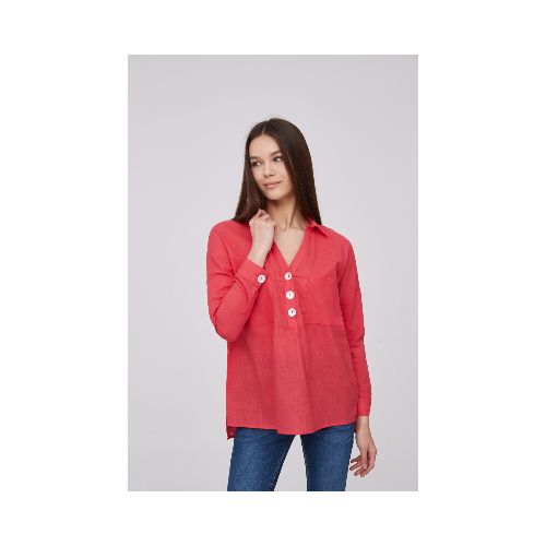 Blusa Temple - Rojo Coral