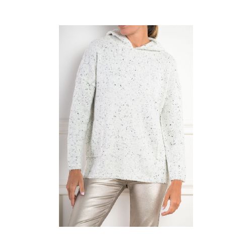 Sweater Capucha Bouttonne - Gris Melange