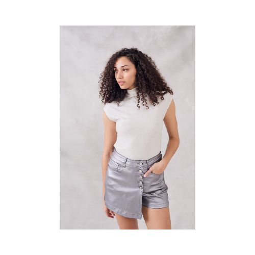 Top Polera - Plata