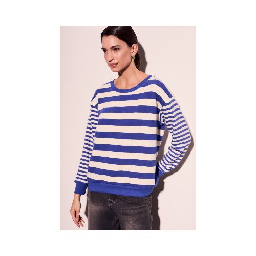 Sweater Rayado Multi - Azul Francia