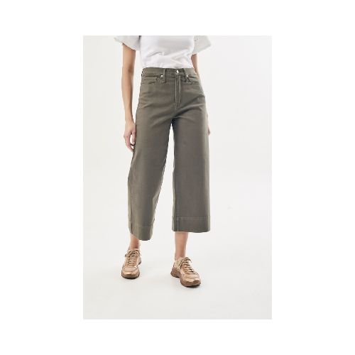 Jean Wide Leg Oliva - Safari