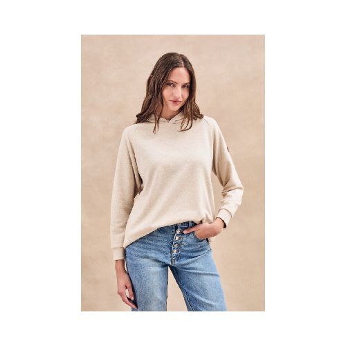 Sweater Capucha - Beige Melange