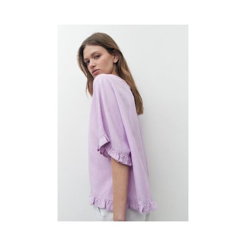 Blusa con volados - lila