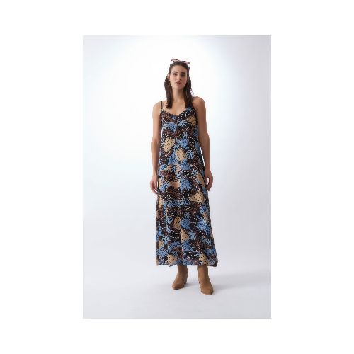 Vestido con estampa Caracol - celeste