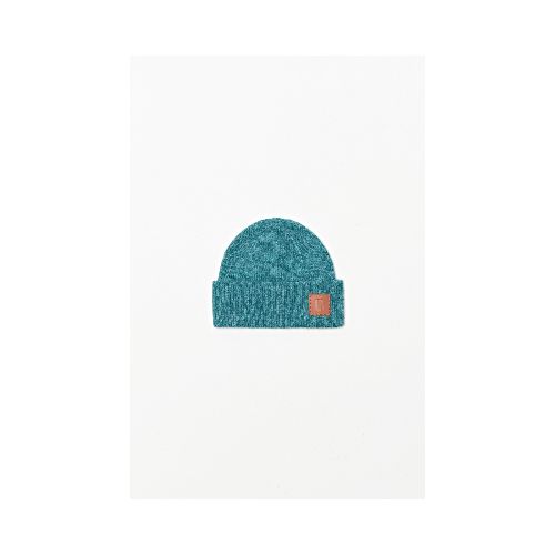 Gorro tejido - azul petroleo