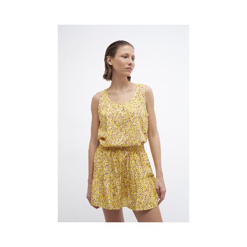 Falda short estampa liberty - amarillo