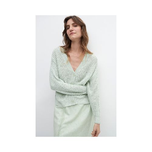 Cardigan cinta - verde manzana