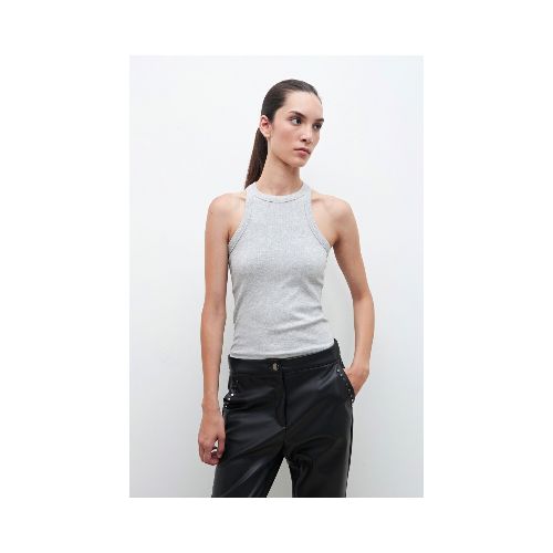 Musculosa canalé - gris melange