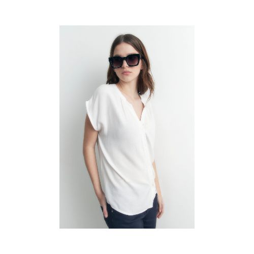 Blusa con botones - crudo