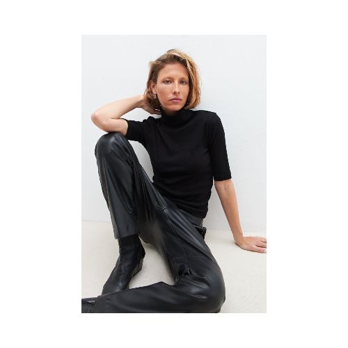 Polera canalé - negro