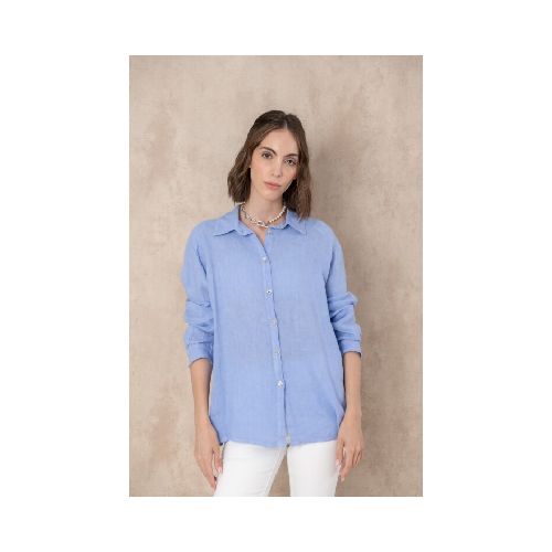 Camisa lino Miya - Blue