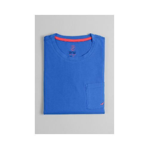 T-shirt con bolsillo - Azul Aero