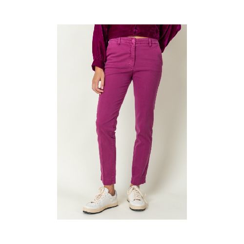 Pantalón clásico algodón - Fucsia