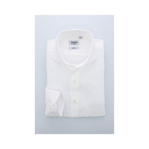 Camisa Annoni Hudson Collar Slim-Fit - Blanca