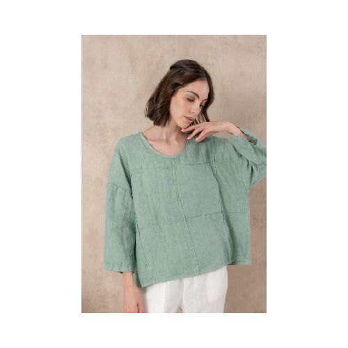 Blusa de lino - Verde