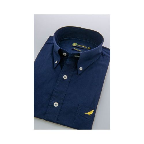 Camisa Poplin button down - Navy