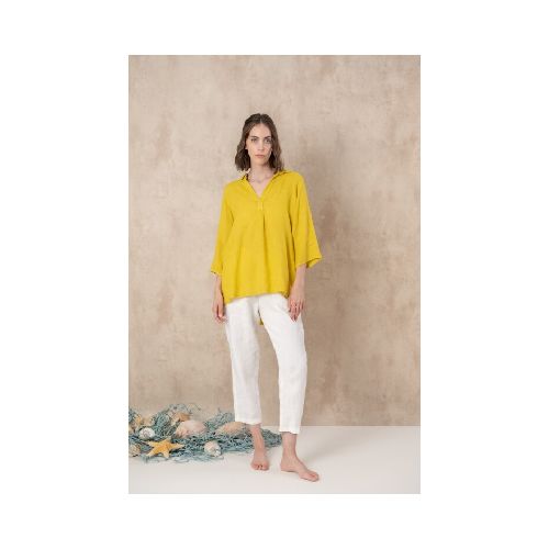 Blusa de lino - Amarillo