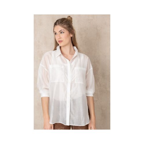 Camisa larga blanca