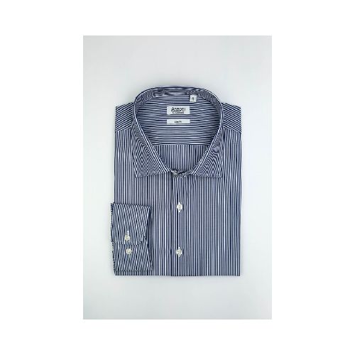 Camisa Annoni Short collar Fantasía - Rayas Navy