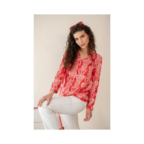 Camisa estampada - Rojo