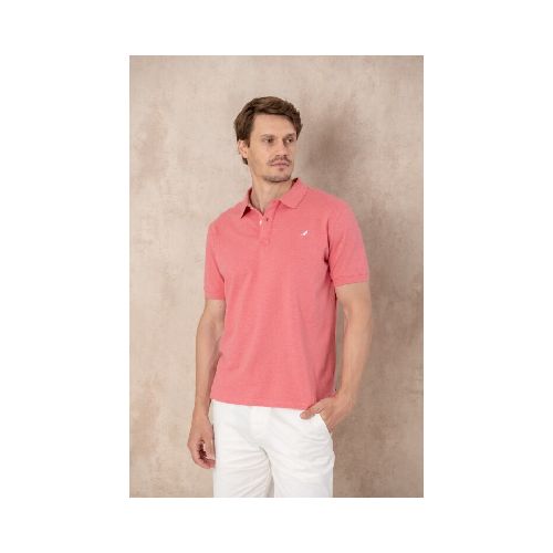 Remera Pique Melange - Rosa