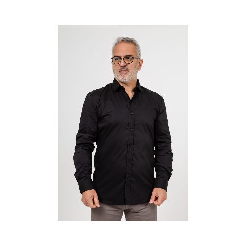 Camisa Slim Fit Negra