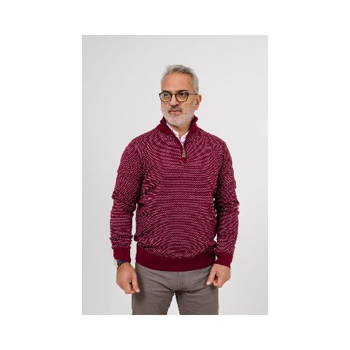 Sweater Medio Cierre Jacquard R