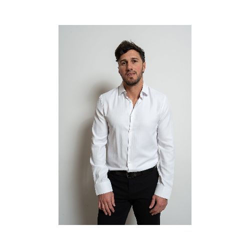 Camisa Blanca Herringbone