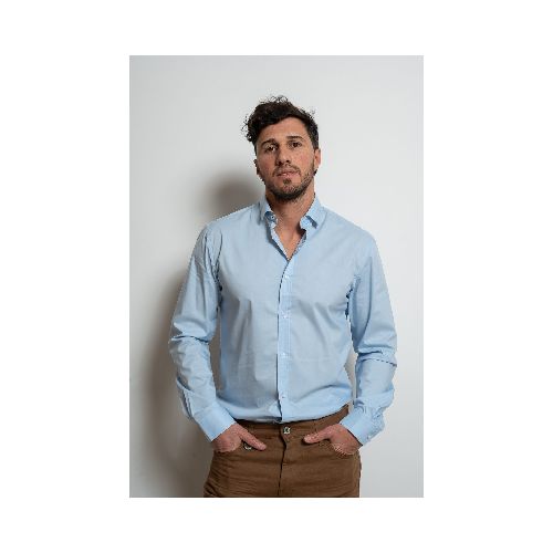 Camisa Celeste Slim Fit