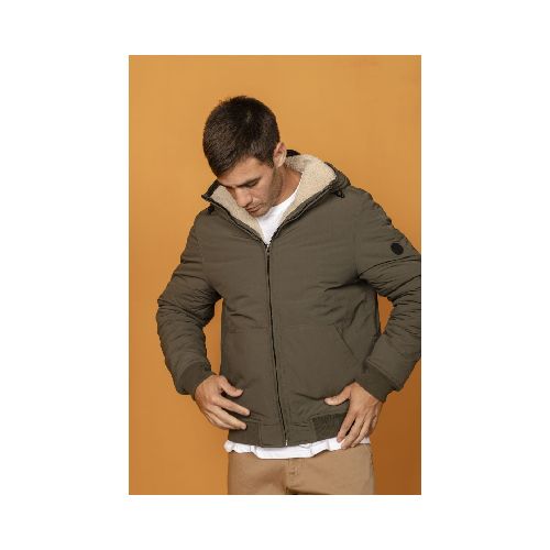 Campera Taslon Impermeable, Con Corderito