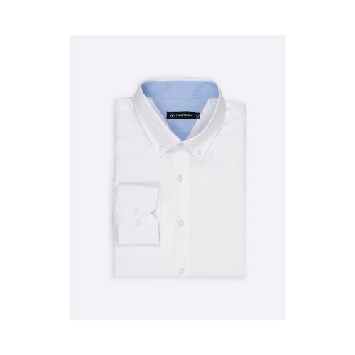 Camisa m/l oxford - blanco