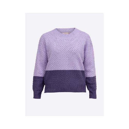 Sweater color block - lila