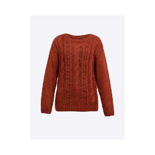 Sweater ochos - ladrillo