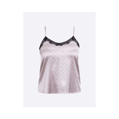 Musculosa saten - topo