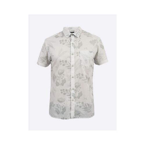 Camisa m/c estampada - gris