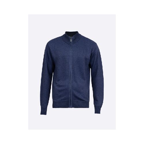 Campera melange - azul