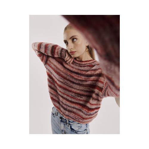 Sweater veteado - ladrillo