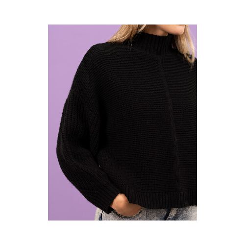 Sweater boxy - negro