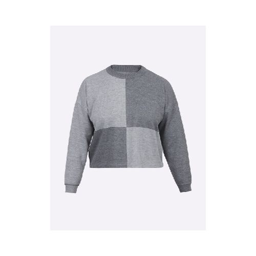 Sweater damero - gris