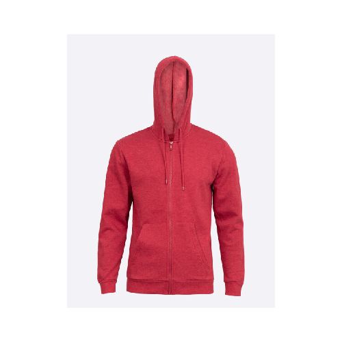 Campera felpa - rojo melange