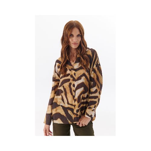 CAMISA JULIETA ZEBRA - BEIGE