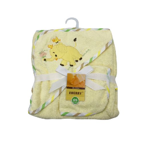 Toalla infantil con capucha y babita, varios diseños, en bolsa  Ninguna