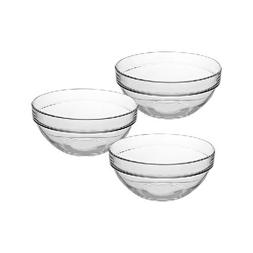 Bowl de vidrio 2450ml x3, en caja  Ninguna