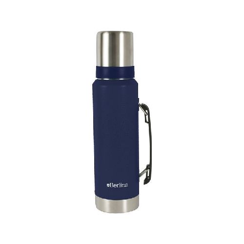 Termo 1.2L acero AZUL pico cebador, base antideslizante, Berlina