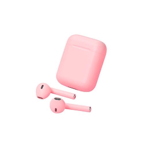 Auriculares inalámbricos bluetooth V5.0, i12, ROSADO  Ninguna