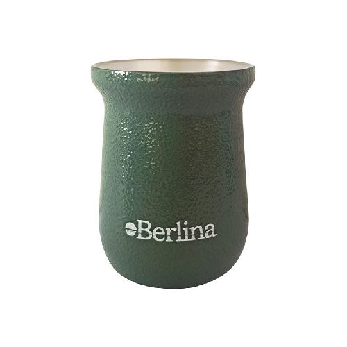 Mate alto 260ml Berlina VERDE, doble pared de acero inoxidable en caja