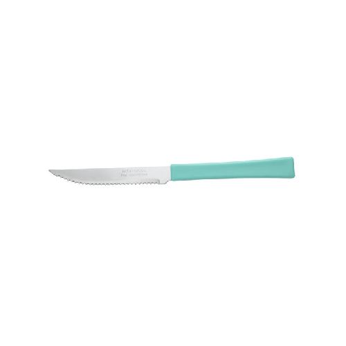 Cubiertos cuchillo de mesa x6 en blister, acero inoxidable VERDE, UNA MARTINAZZO  