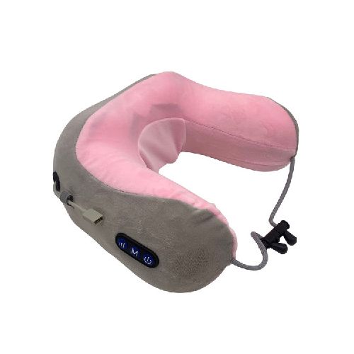 Almohada con masajeador para cuello recarga mini USB, en caja 2 colores  Ninguna