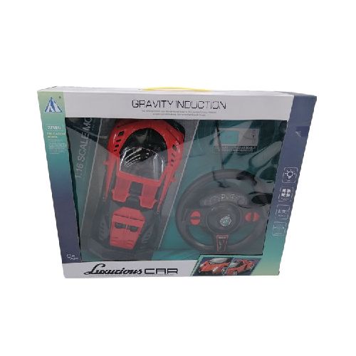 Auto a control remoto volante con luz y sonido, recarga USB 2AA, en caja 2 colores  Ninguna