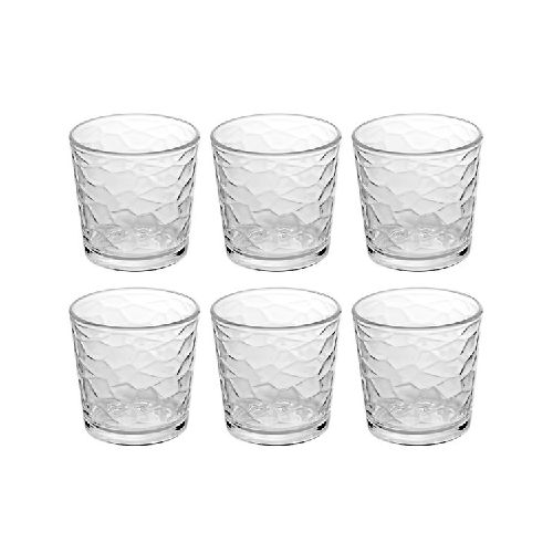 Vaso de vidrio 245ml x6, en caja  Ninguna